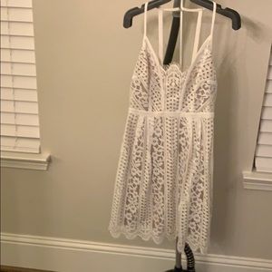 White lace dress